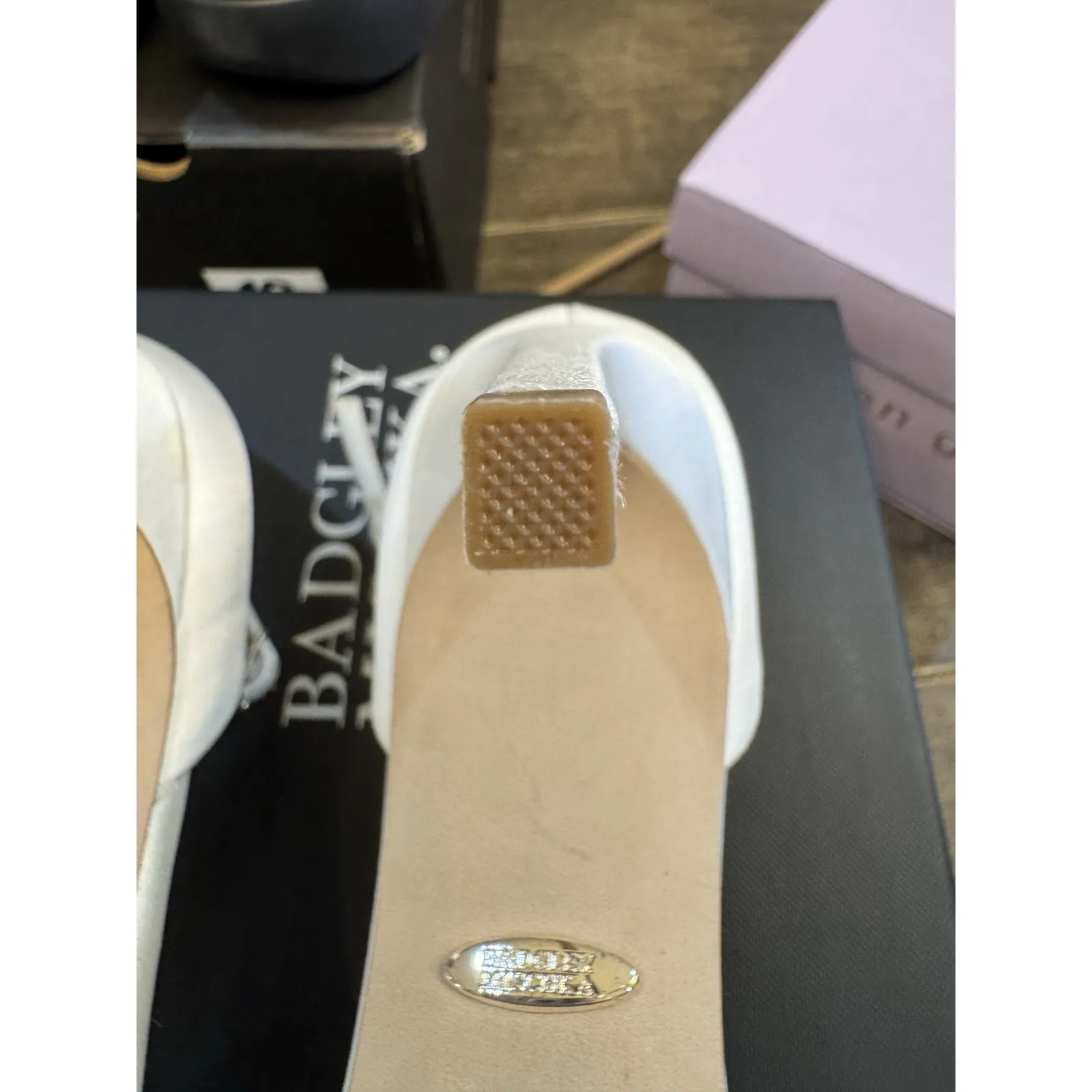 Badgley Mischka Women's Nina Heeled Sandal Peep Toe Rhinestone Size‎ 7 Bridal - Image 10