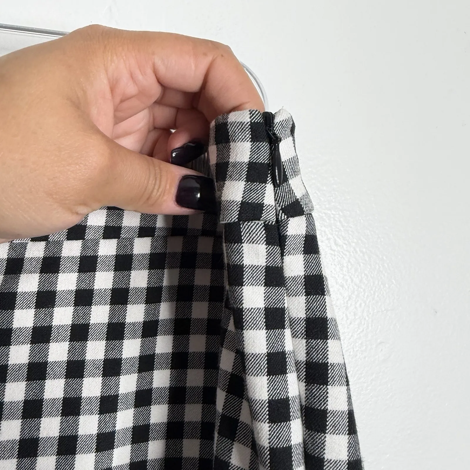 NWT Talbots Chatham Ankle Slim Leg Black & White Gingham Size 12 - Image 7