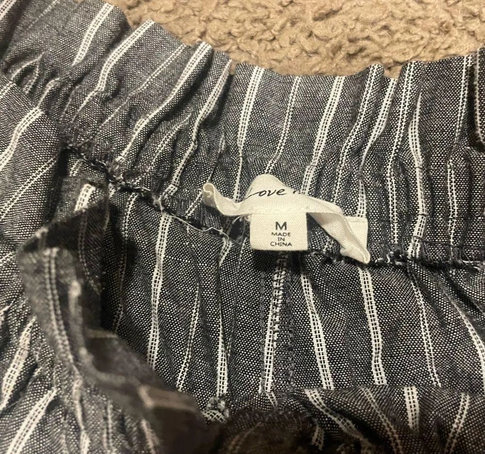 Parachute / Flowy Shorts with Wrapped Tie Gray Size M - Image 5