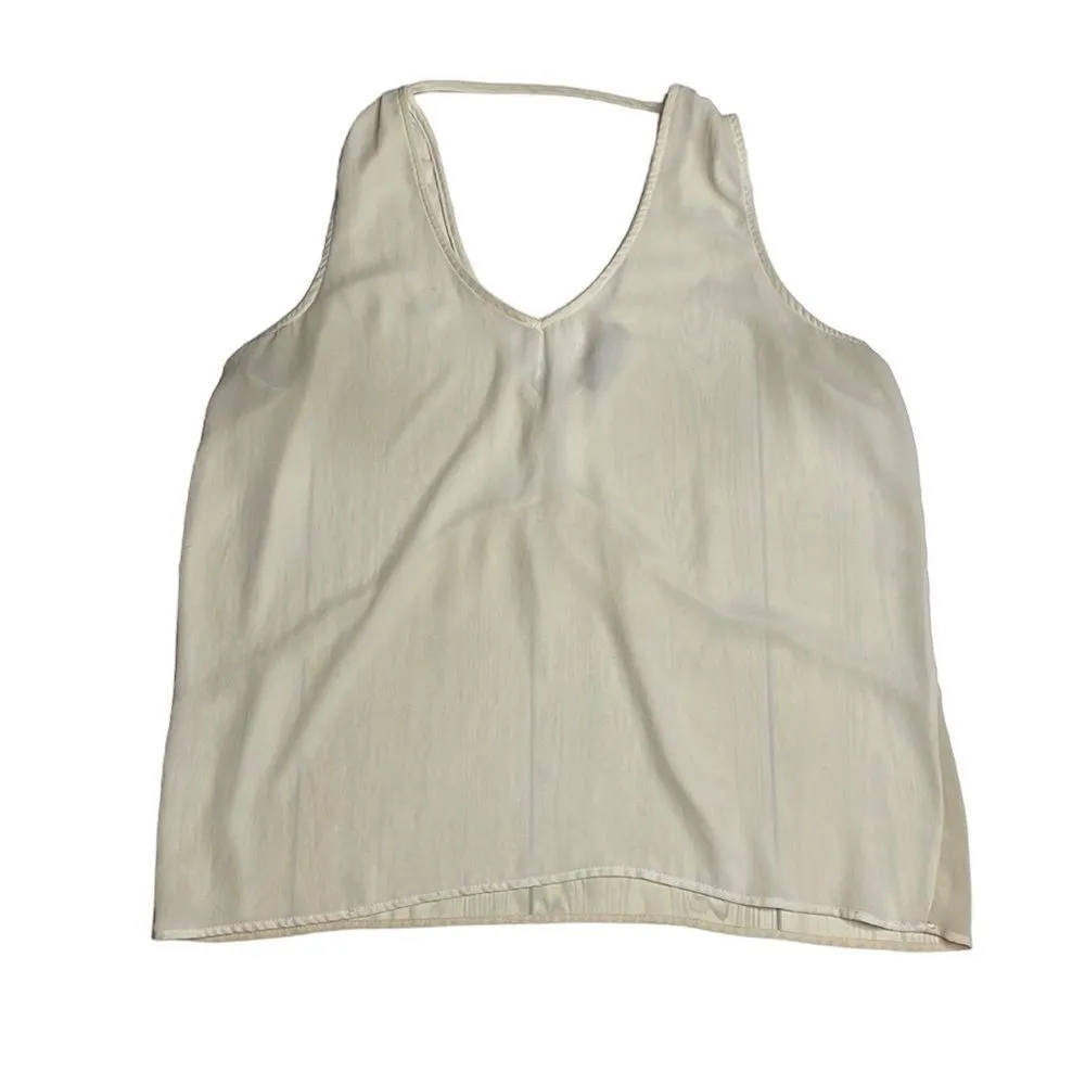 Y2K Vintage S.Y.L.K sheer nude blouse Medium Tan - Image 2