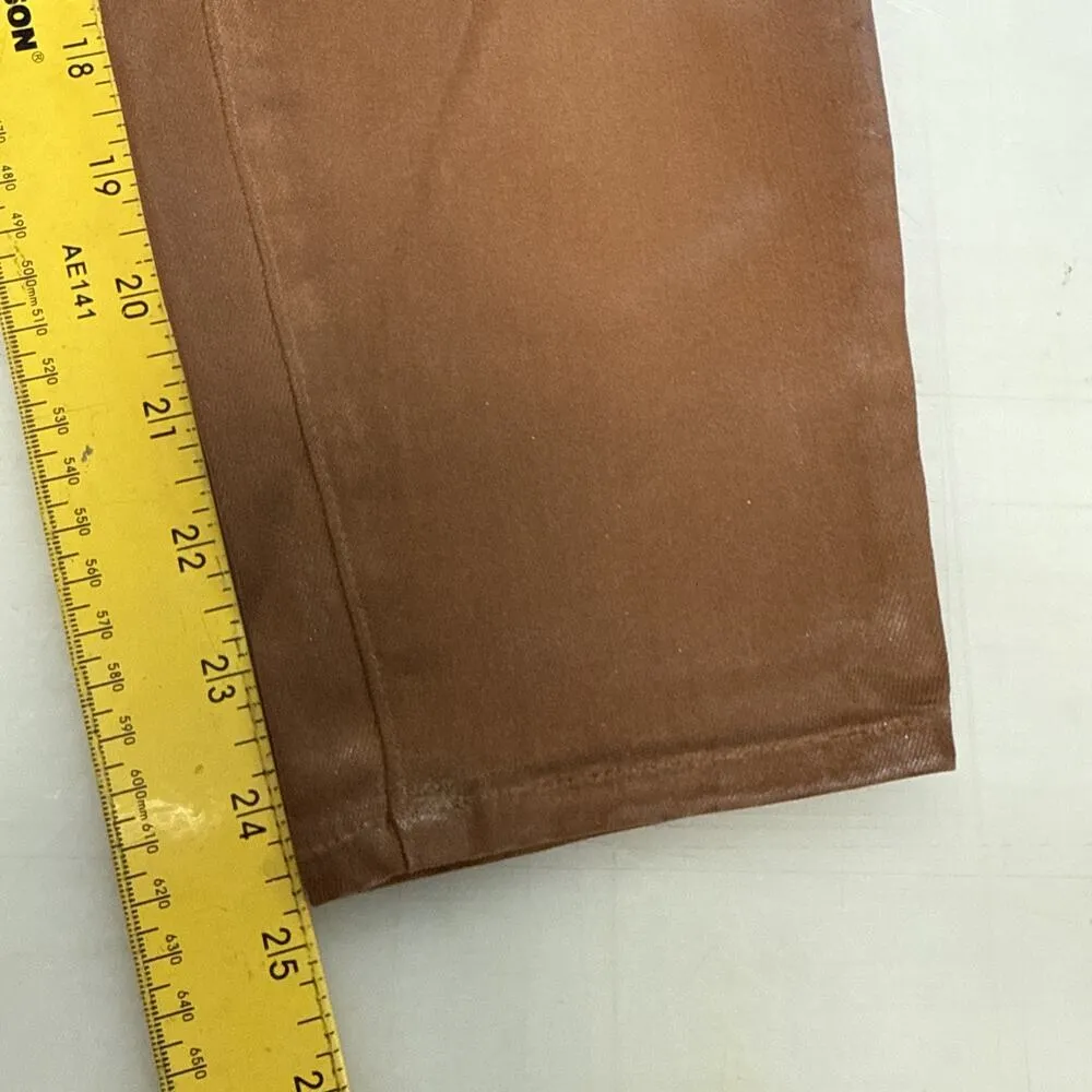 L’AGENCE Margot High Rise Cropped Skinny Jeans Size 30 Java Coated Stretch - Image 11