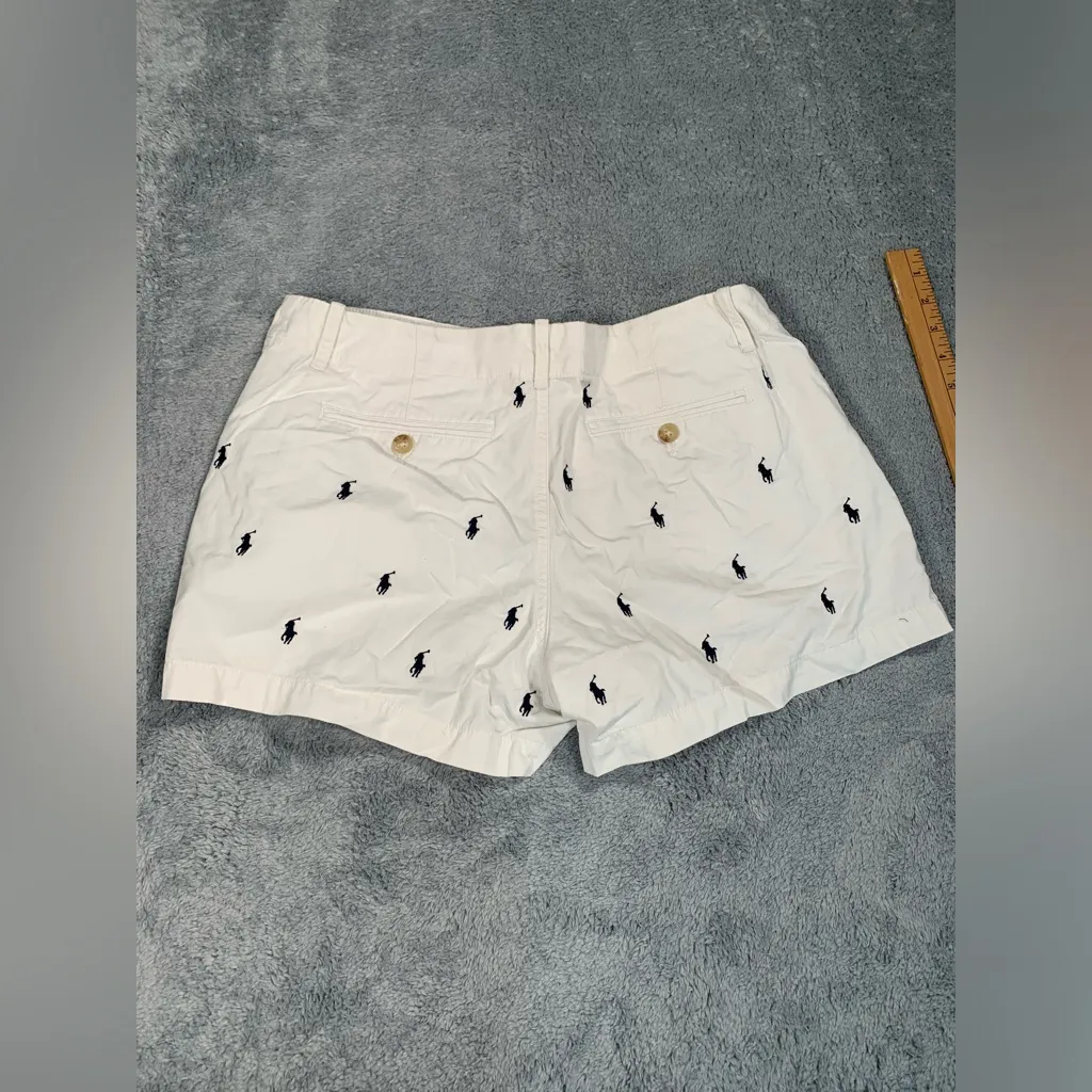 Polo Ralph Lauren shorts white 8 pony - Image 6