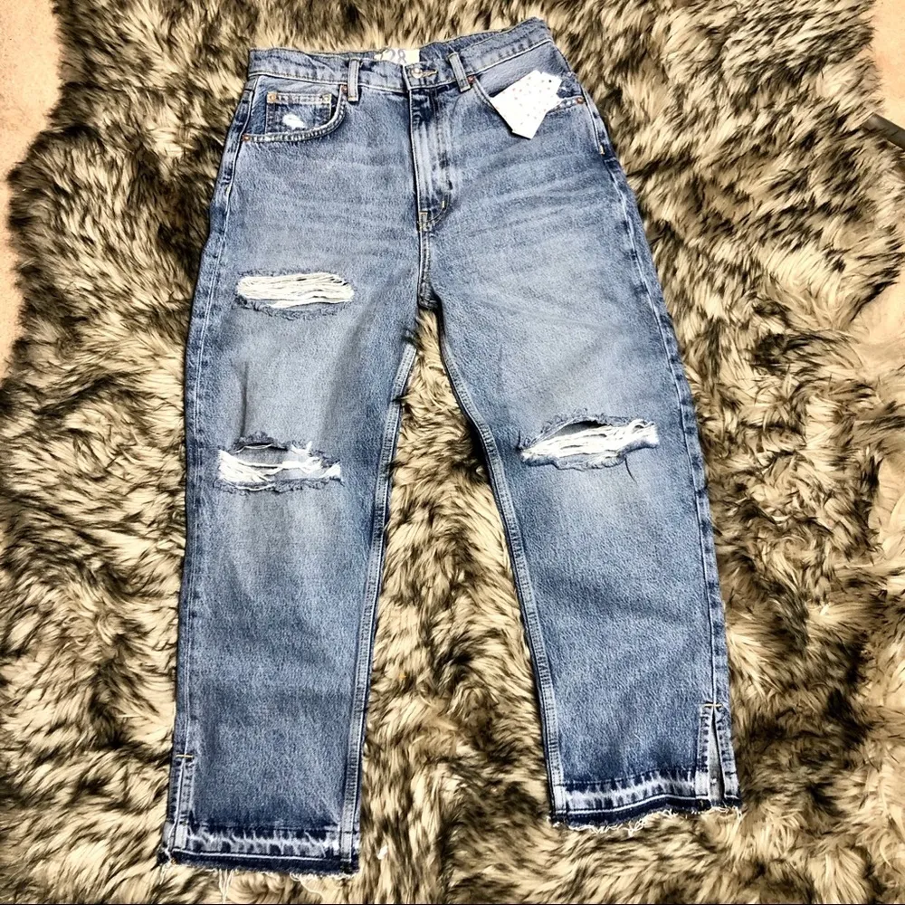Free People Very Distressed Ankle Jeans - Image 6