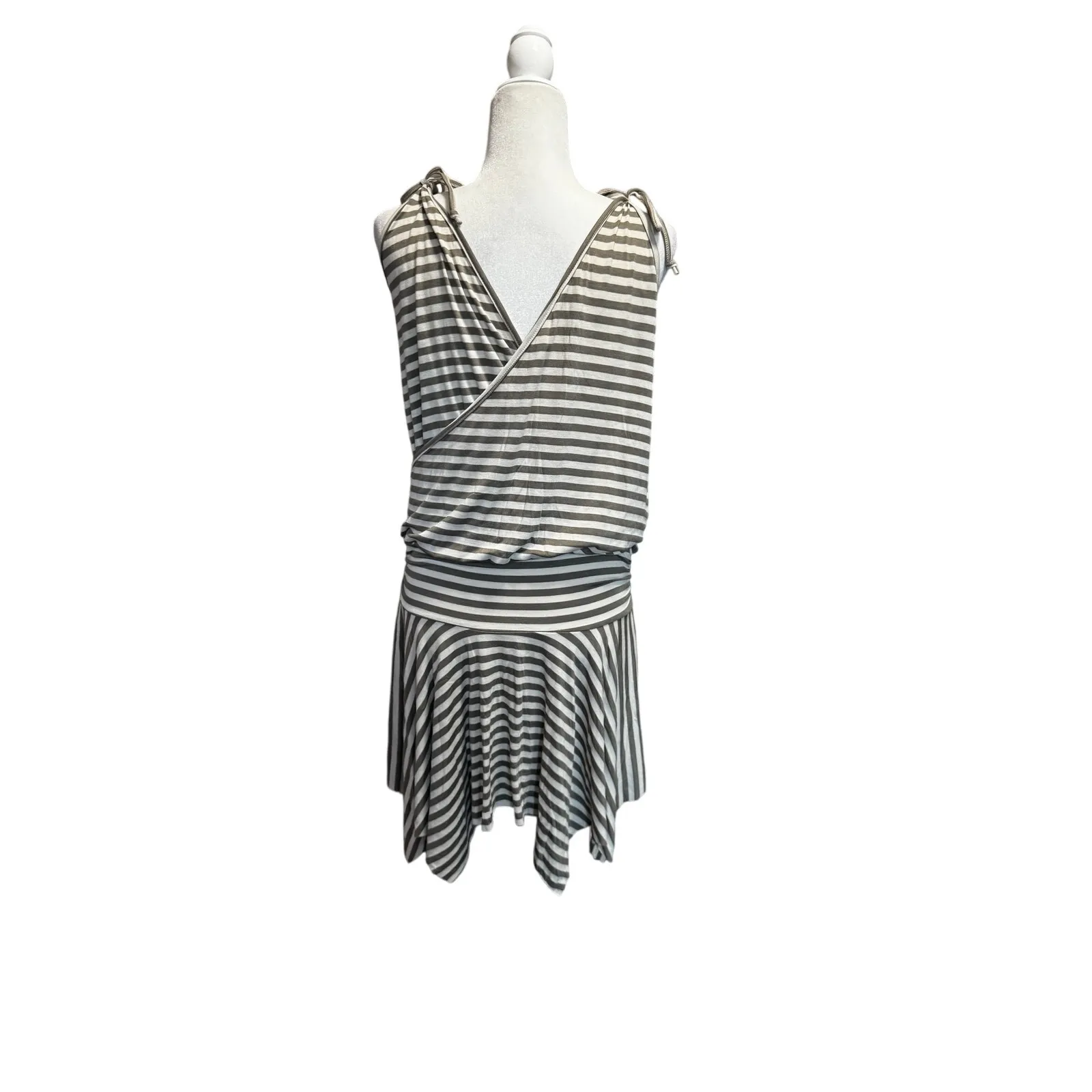 New With Tags GUESS Jeans Striped Knit Dress in Size Large Y2K Style - Image 3