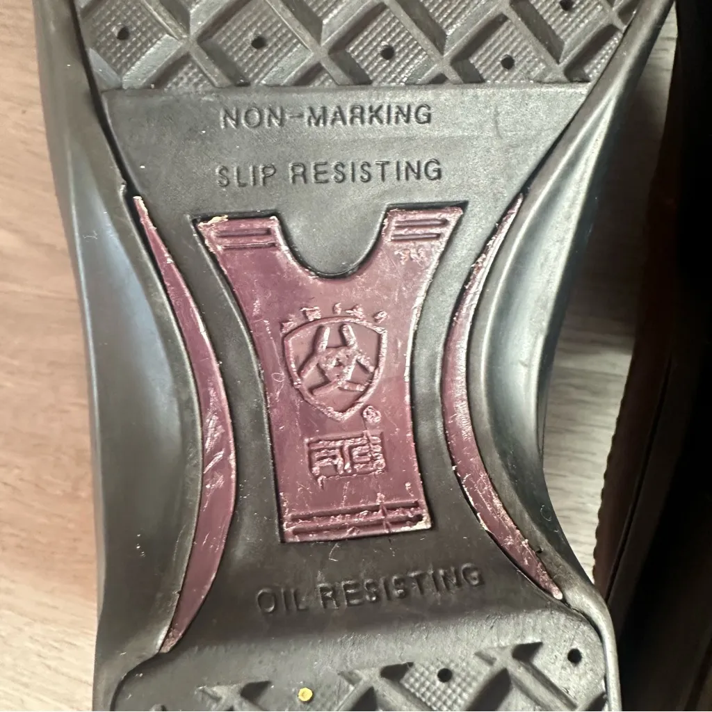 Ariat Expert Safety Leather Clogs Composite Toe Women’s 8 Tan Work - Image 9