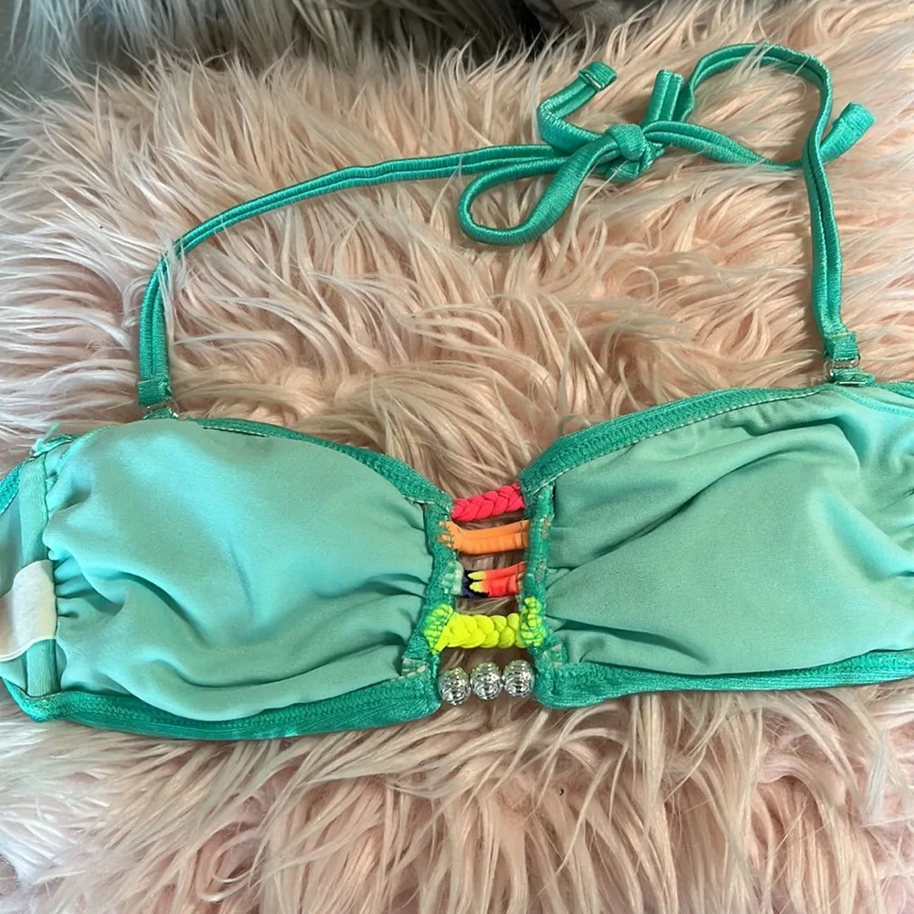 Bikini Top Mint Green Womens Medium 7 9 - Image 7