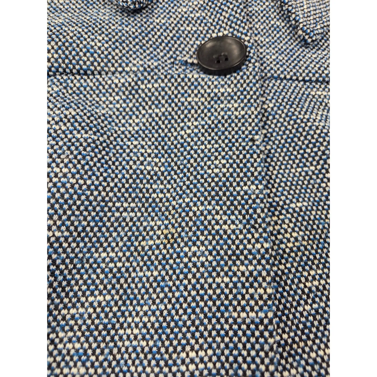 Notations Royal Blue Black White Cropped Dressy Jacket Plus size 3X - Image 2