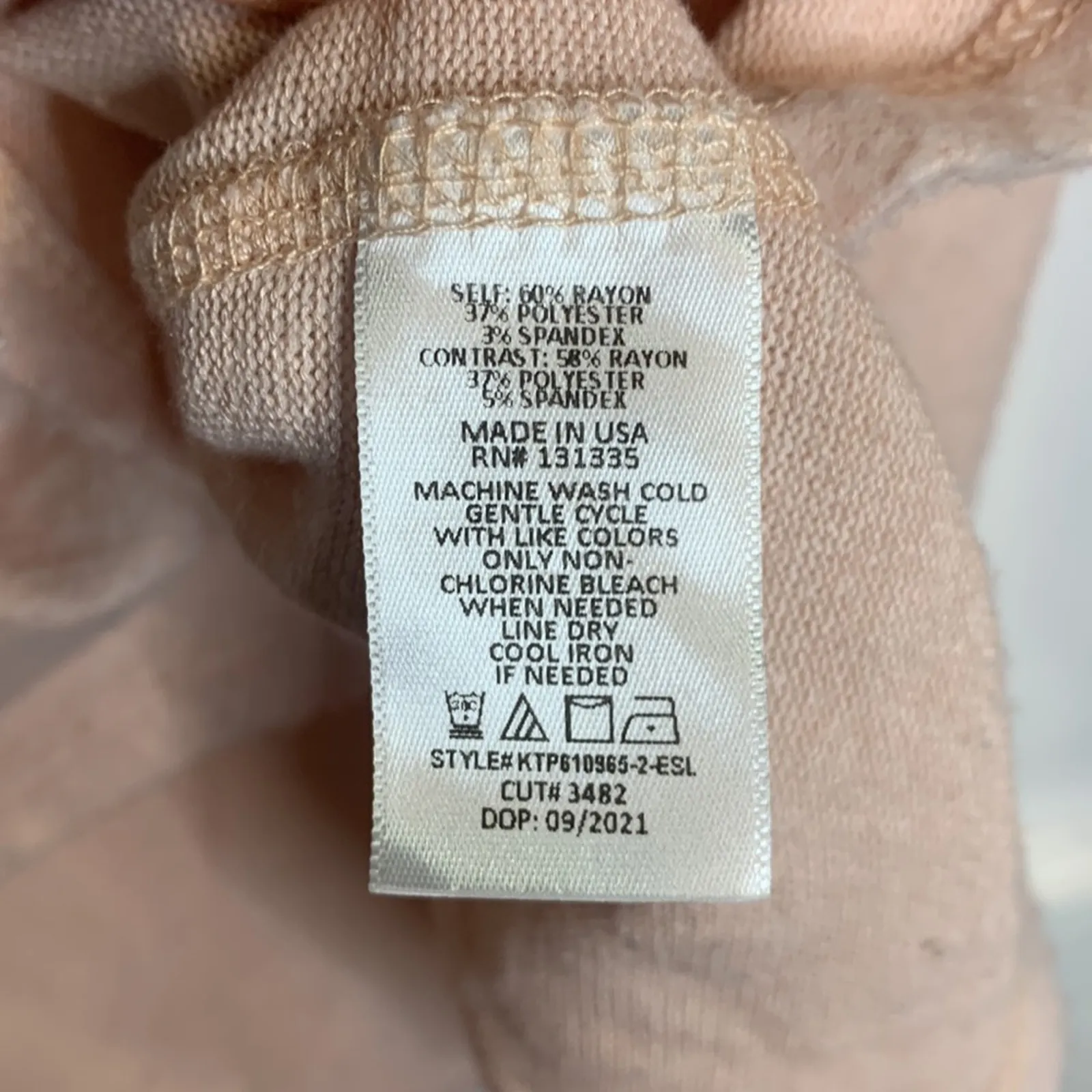 Evereve Pale Pink Mac V-neck Pullover Long-sleeve Soft Sweater Top W-181 Sz S - Image 6