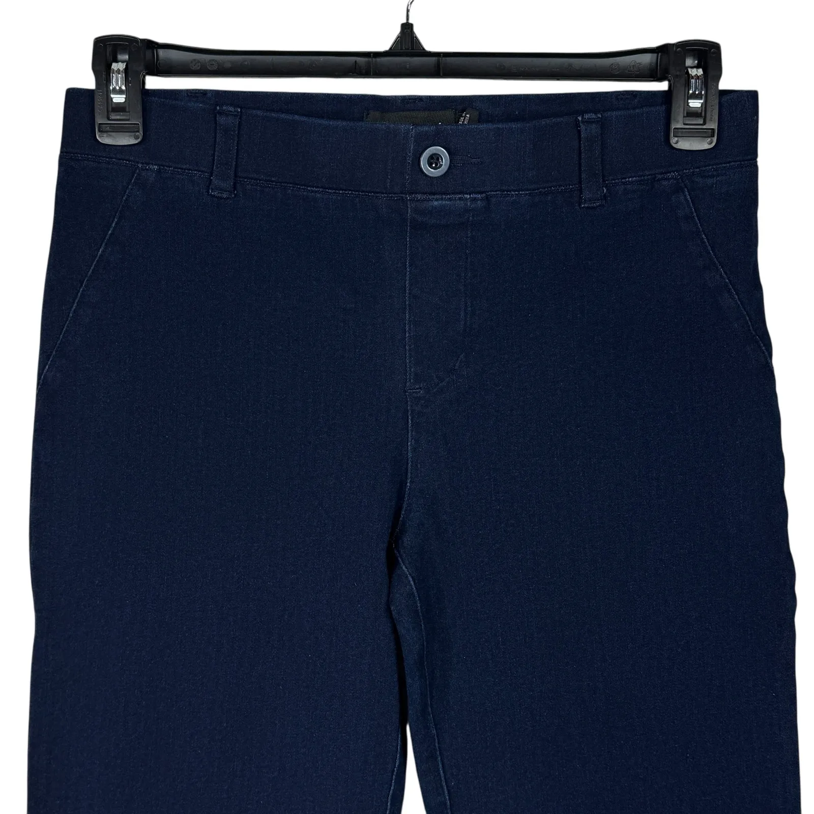 Betabrand Petite Medium Short Bootcut Jeans Pull-On Flat Front Stretch Pockets - Image 2