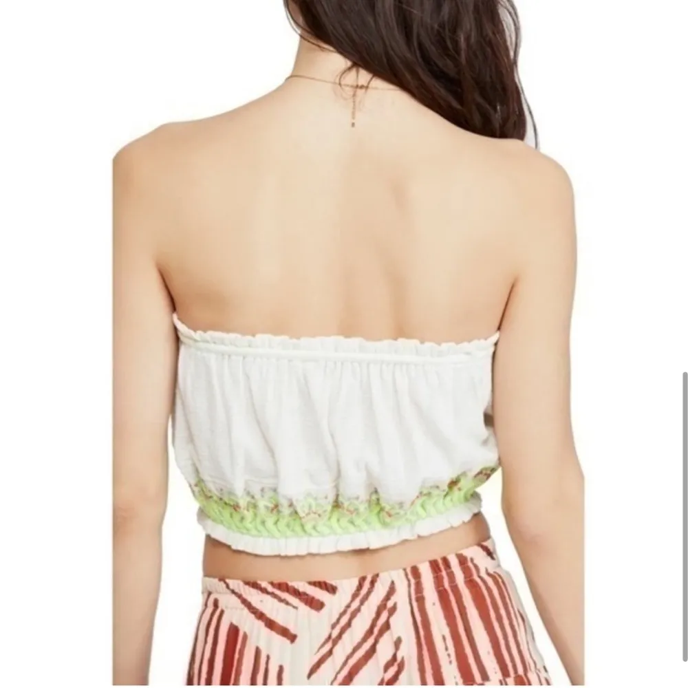 Free People No More Tiers Tube Top Neon Embroidered - Image 6
