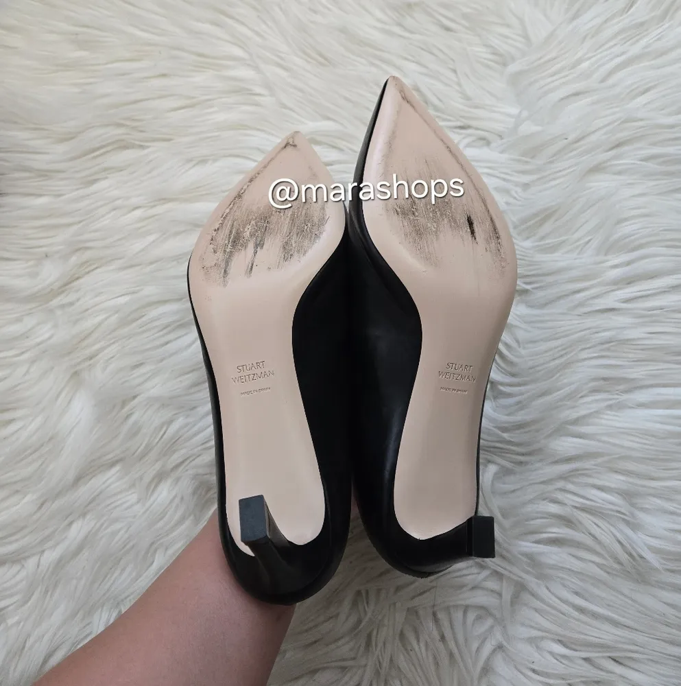 Stuart Weitzman Mira Mules Black - Image 6