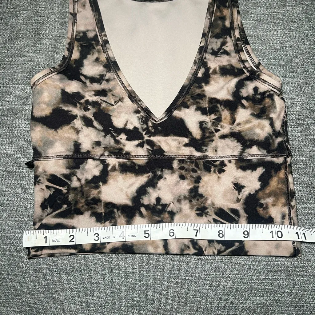 Lululemon Power Pivot Cropped Tank Top, Tie-Dye - Image 4