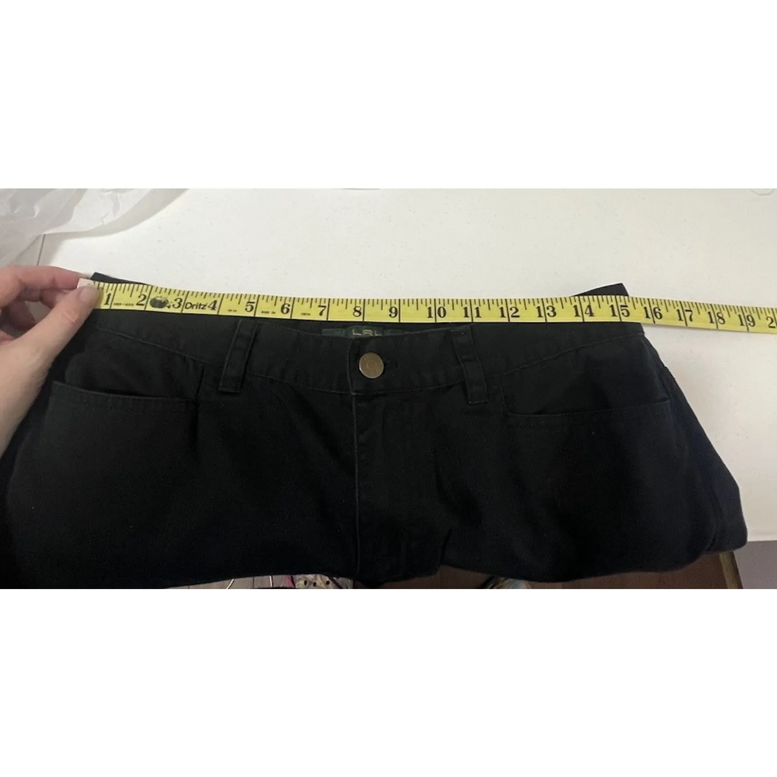 LRL Ralph Lauren Women’s 100% Cotton Black Mid Calf Twill Chino Jeans Size 8. - Image 7