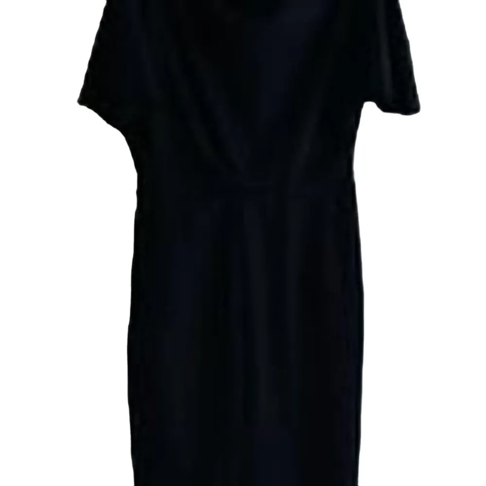 Alexia Admor one shoulder drape Black sheath dress, Size Small, B72, $78 - Image 4