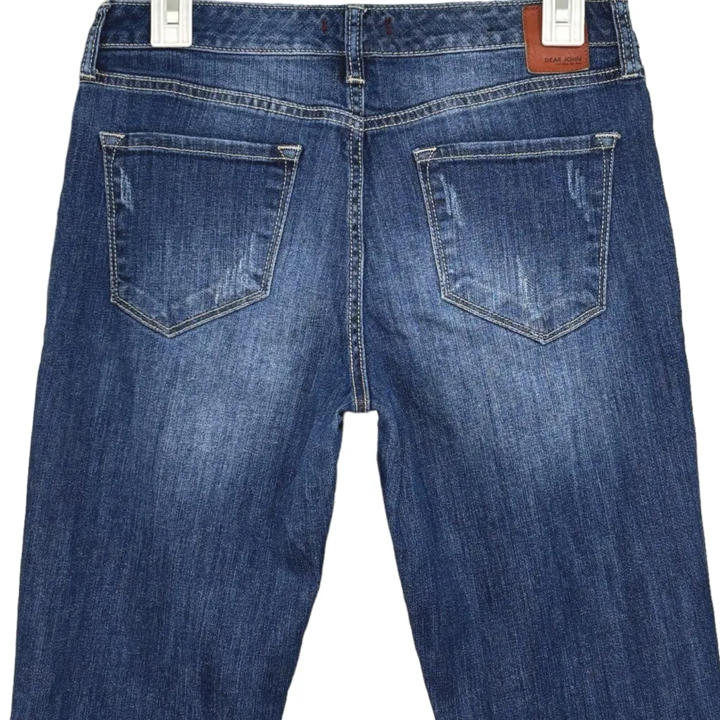 Dear John Dark Wash Skinny Vyronas Low Rise Blue Denim Women's Jeans Size 27 - Image 9