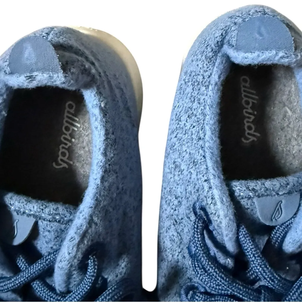 Allbirds Washable Wool Runners Womens Size 8 Blue Low Top Laced - Image 11