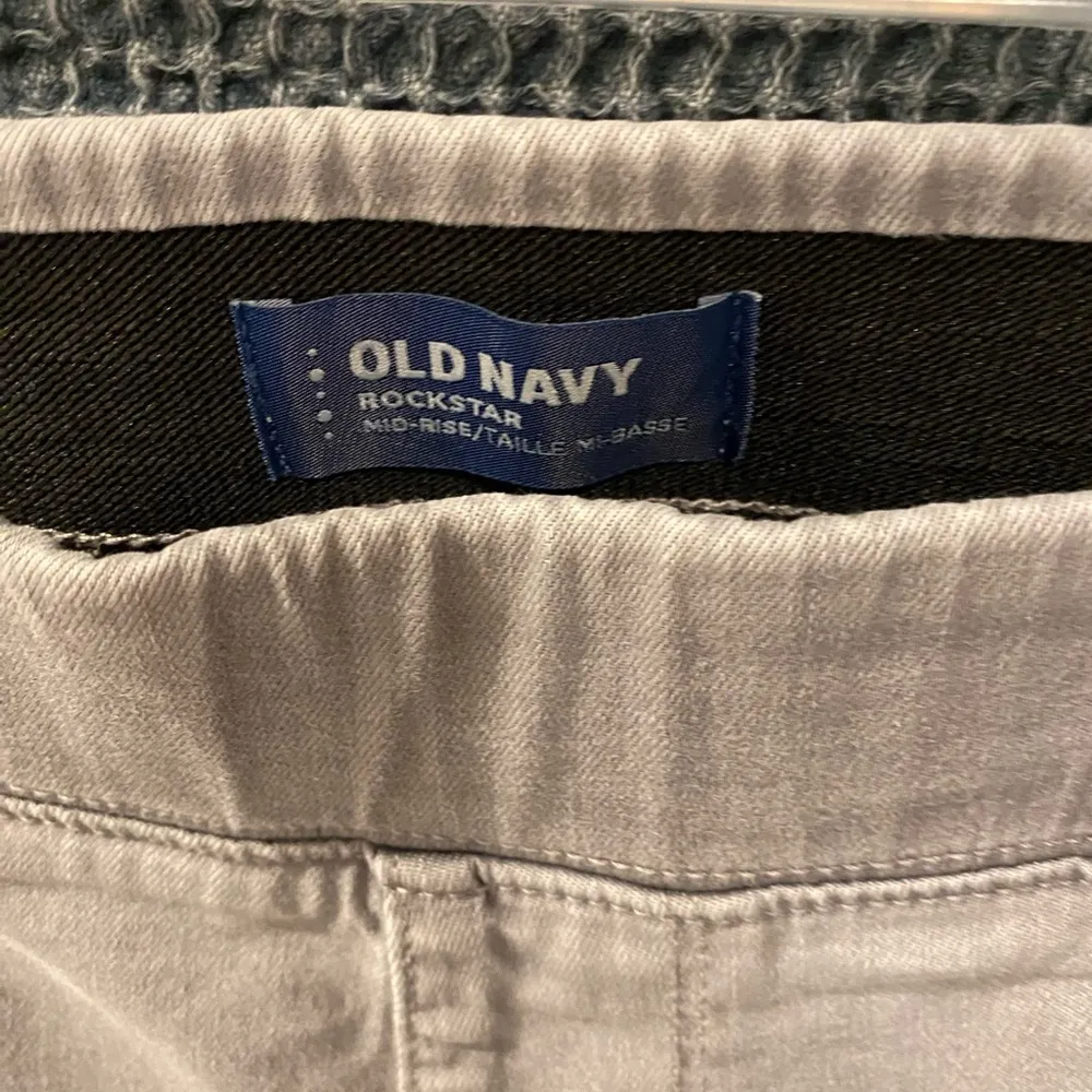 Old Navy Rockstar Jeggings Grey 12R Stretchy Comfy Mom Tummy Friendly - Image 3