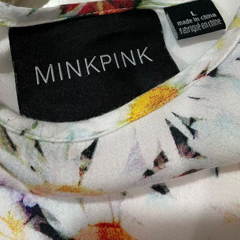 MINKPINK Floral Tank Mini Sundress - Large - Image 9