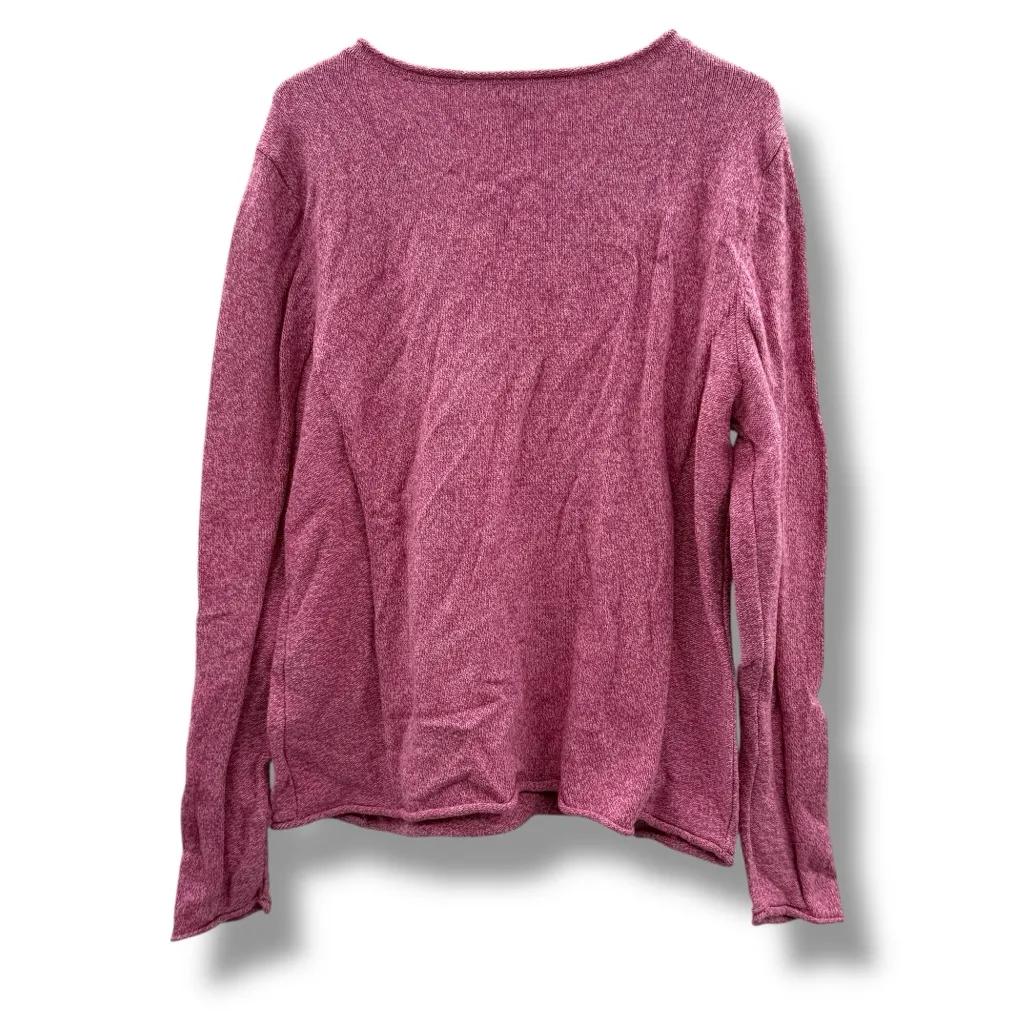 Sundance Homestead Henley Top Women’s Size‎ XL Rose Pink Silk Cotton Long Sleeve - Image 3