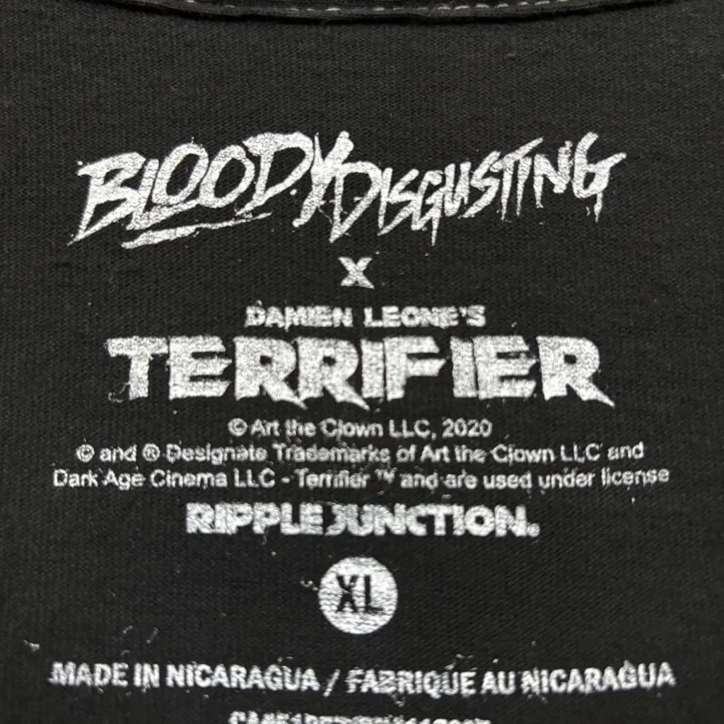 Bloody Disgusting x Terrifier Art the Clown Mineral Wash Oversized T-Shirt XL - Image 4