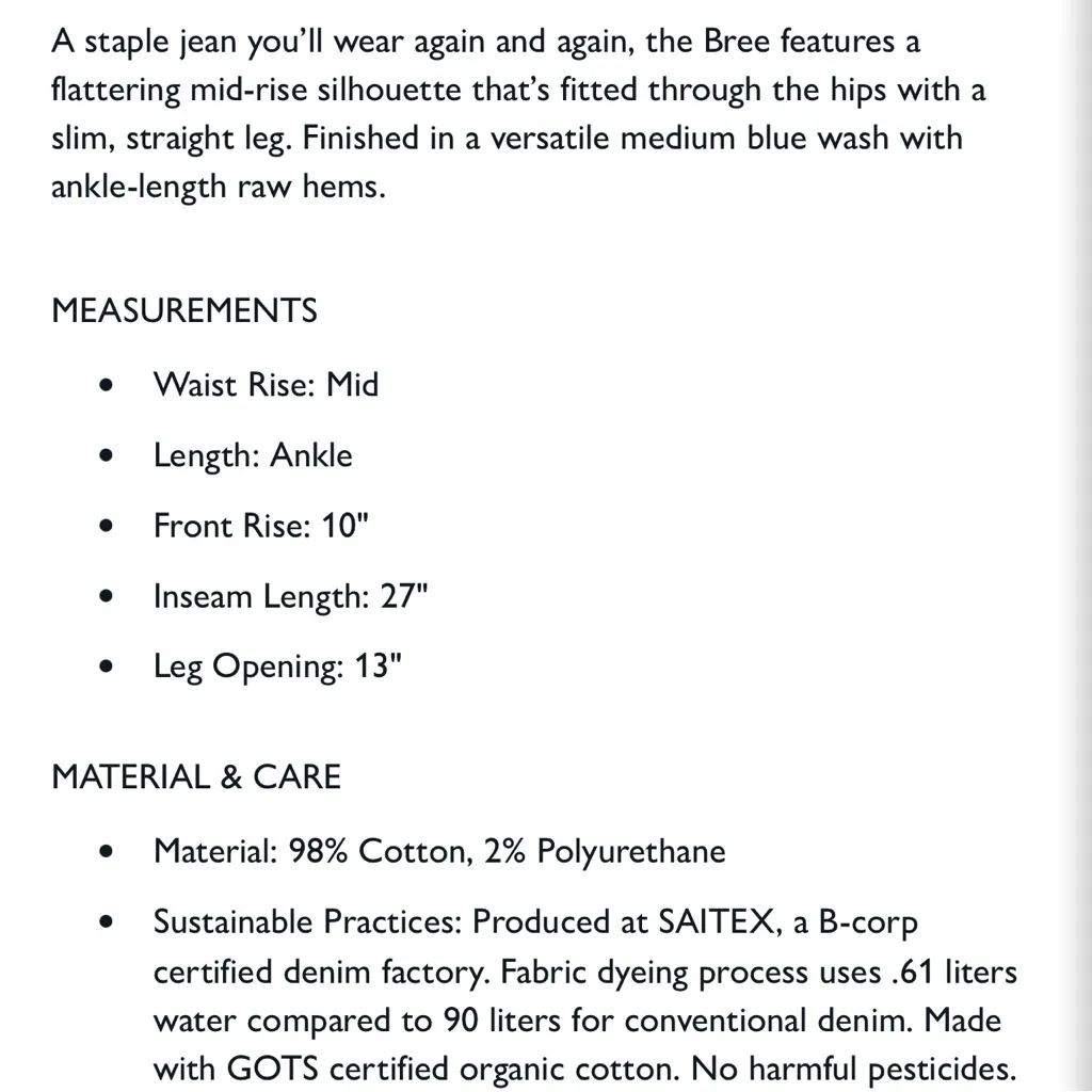 Edwin Bree Midrise Straight Raw Hem Deja Blue Wash Jeans Size 28 - Image 13