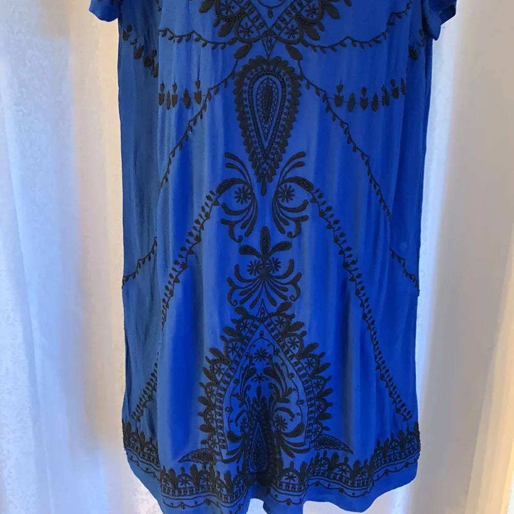 LUCKY BRAND BEADED EMBROIDERED Dress Sz:M - Image 3