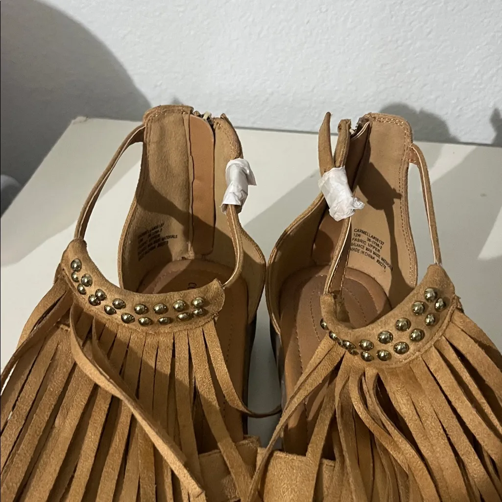 New Comfortview The Carmella Sandal Women’s Gladiator Sandal Tan Size 12W - Image 7