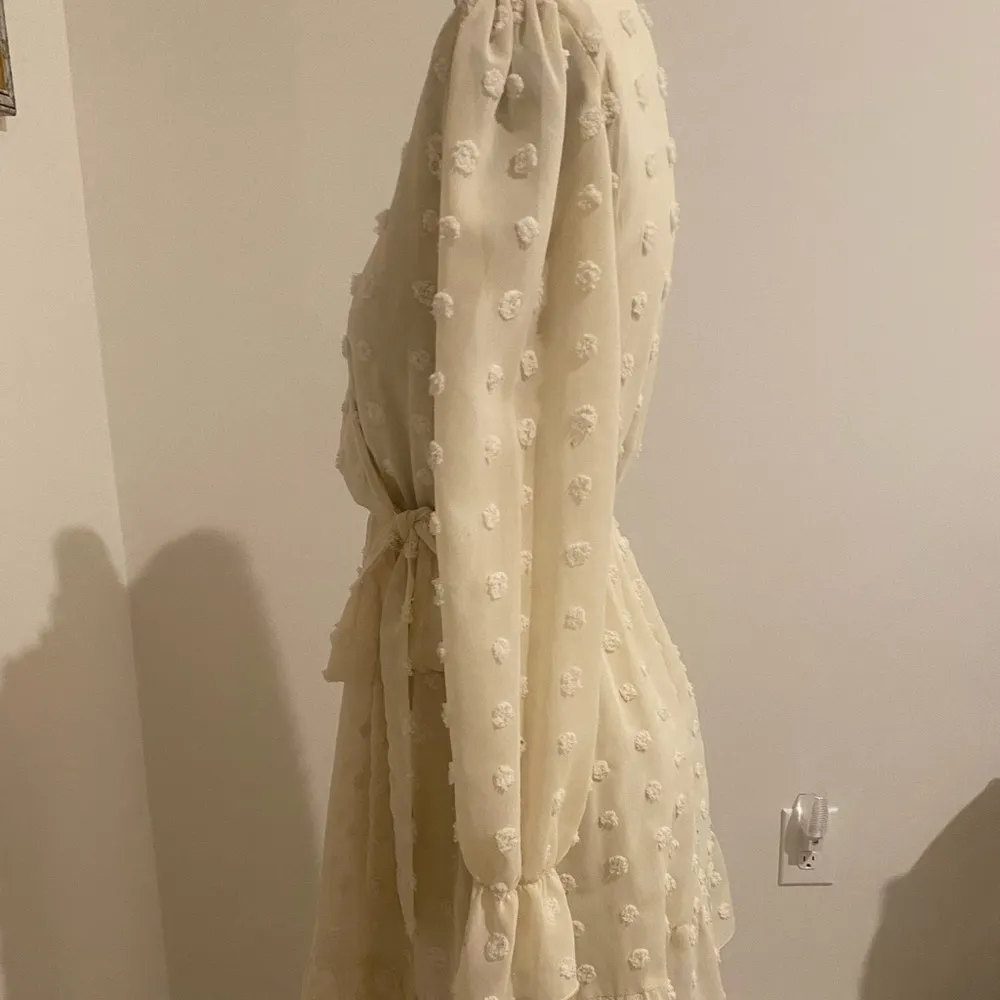 🛍ELEGANT MISS SPARKLING OFF WHITE DRESS SIZE S 🛍 - Image 2