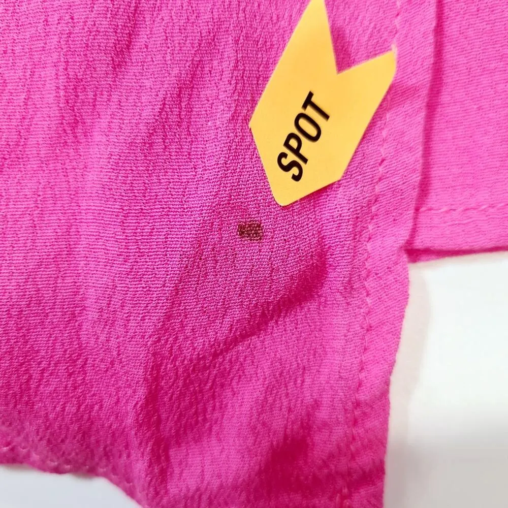 Superdown Karen Wrap Romper in Pink Large - Image 11