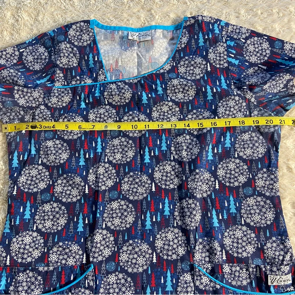 UA Scrubs Winter Alpine Trees Women's 2 - Image 4