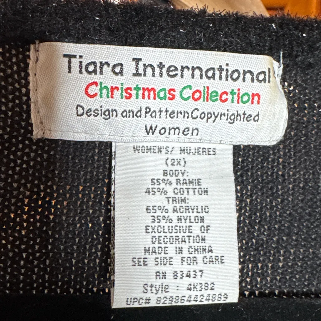 Vintage Tiara International “Christmas Collection” Holiday Sweater Size 2X - Image 6