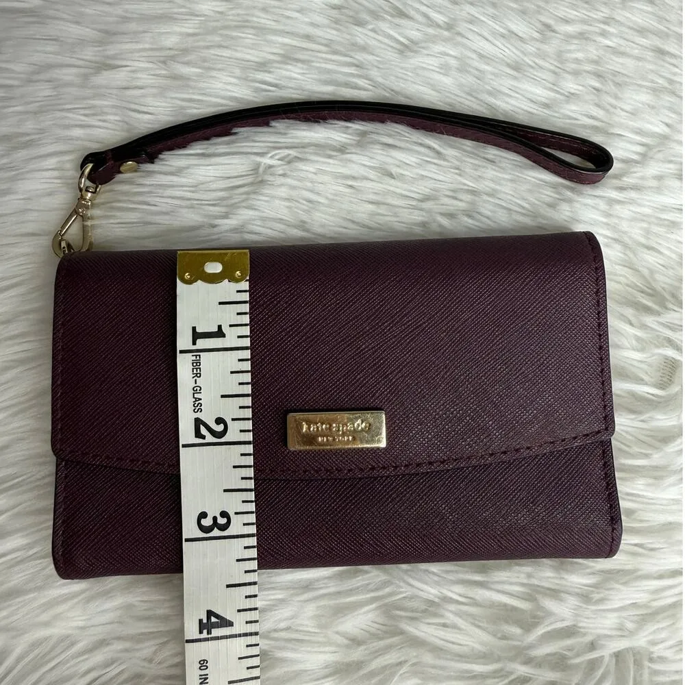 Kate Spade New York Burgundy Wallet Wristlet - Image 10