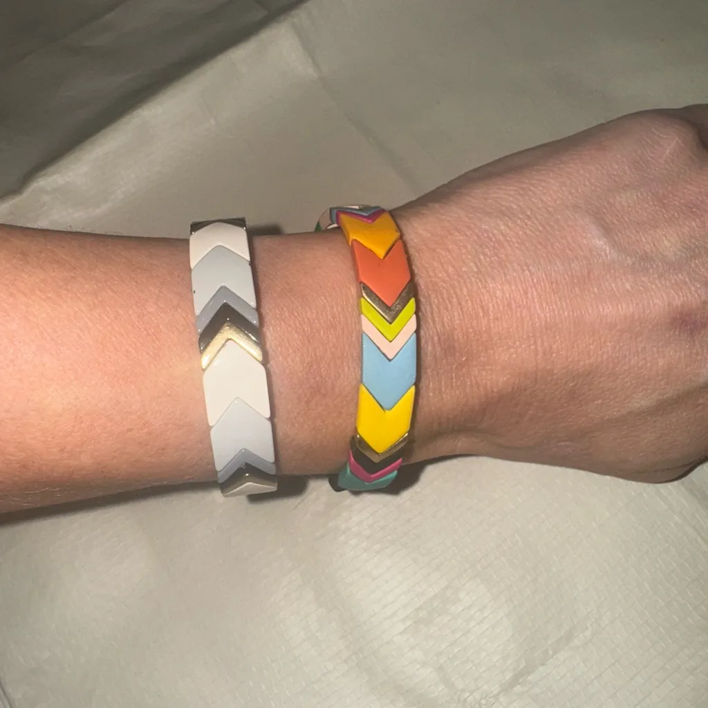 Nordstrom Multicolor Chevron Bracelets - Image 2