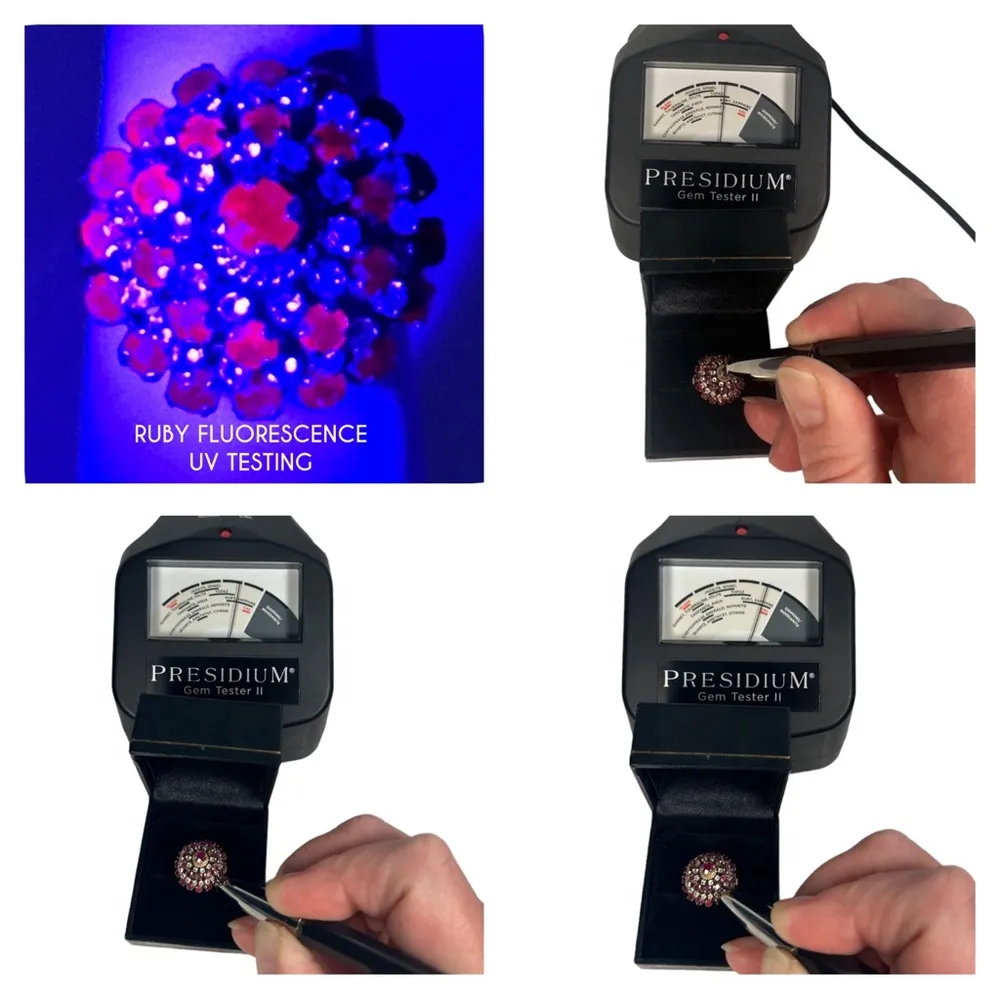 1940’s SOLID YELLOW GOLD GENUINE & SAPPHIRE THAI PRINCESS HAREM RING - Image 5