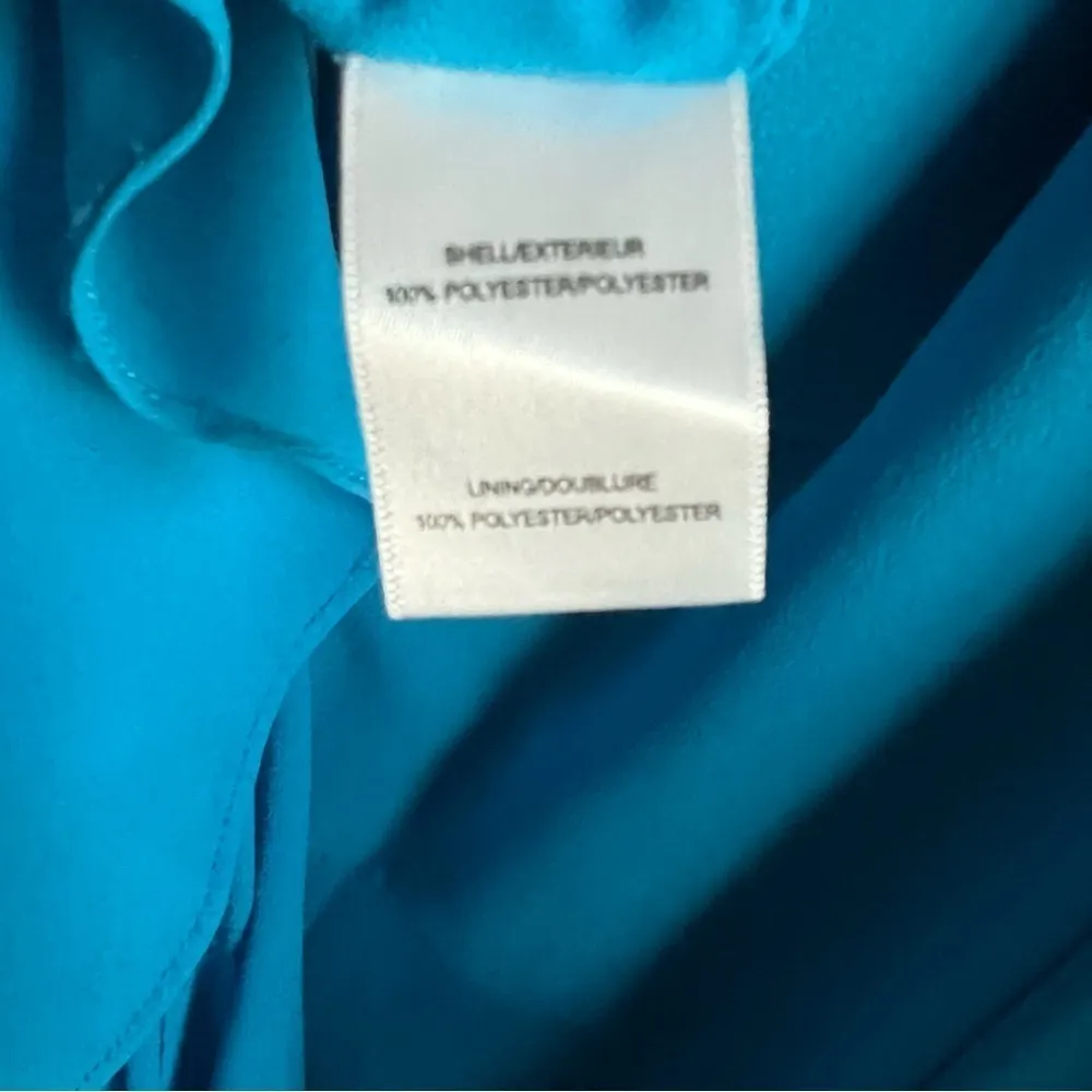 Belle Badgley Mischka Blue Chiffon Dress, New with Tagd - Image 5