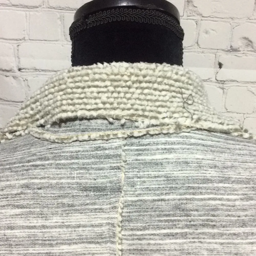 Faux Sherpa Cardigan Front Vest Small - Image 13