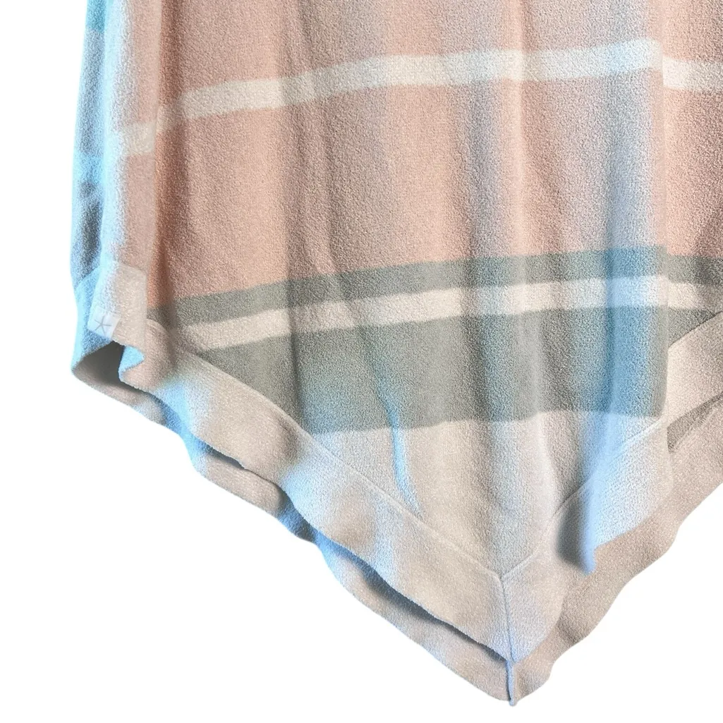 Barefoot Dreams Ocean Breeze Poncho Pink Stripe One Size BDWCU1966 - Image 4