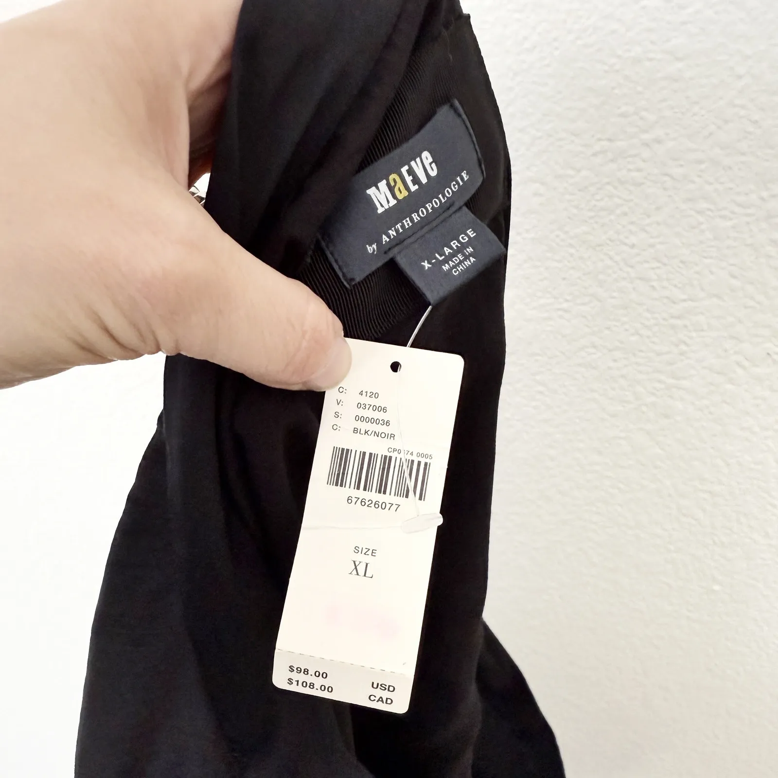 [Anthropologie] Maeve Black Satin Wrap Ruffle Hem Mini Skirt NWT Balletcore XL - Image 11