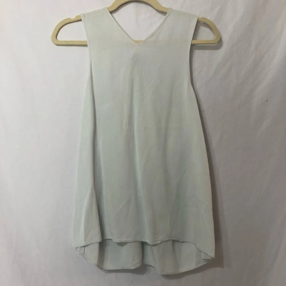 Helmut Lang Light Blue Twist Back Sleeveless Top S - Image 3