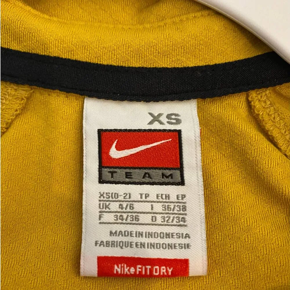 Nike Team Mizzou Tigers Missouri Polo Yellow Women's Size XS Athletic Polo - Image 5