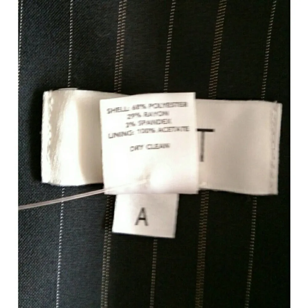 LOFT Black Pinstripe Blazer Career Office Workwear 4 New - Image 7