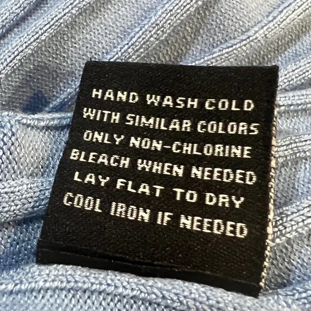 Revolve 525 America Ribbed Sleeveless Top Blue Size S V - Image 6