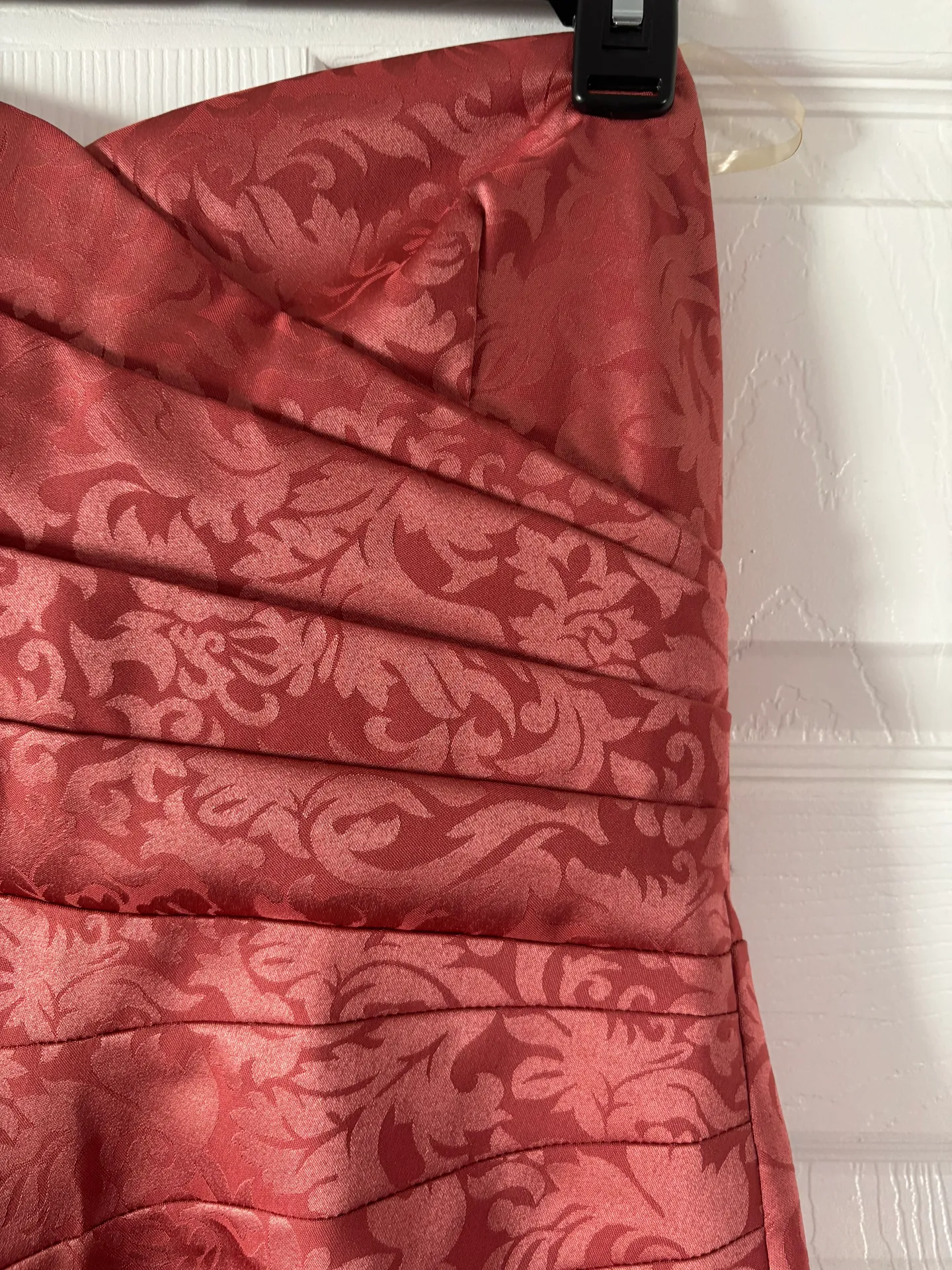 Burnt Rose Strapless Dress - Size Large - Image 3