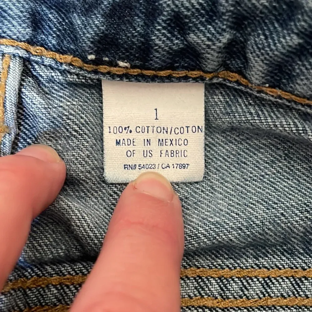 Vintage‎ Old Navy Curvy Jean Denim Medium wash size 1 Y2K 90s Blue - Image 4