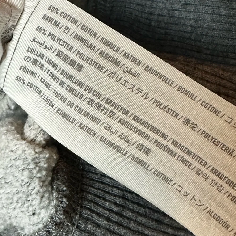 Abercrombie & Fitch 1/4 Zip Sweatshirt Elbow Patch Pink Embroidered Logo XS - Image 5