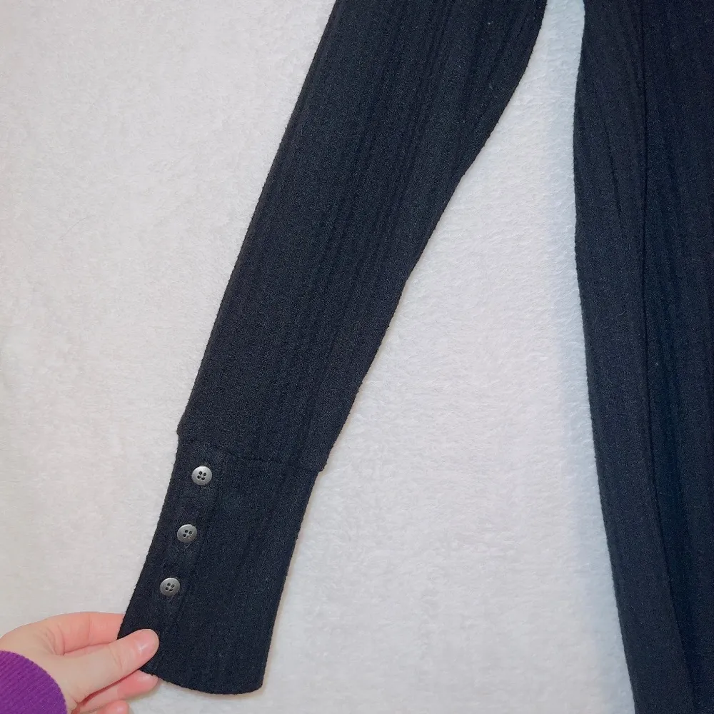 Chaser Black Long Sleeve Thermal Pullover Sweater Top size medium - Image 2