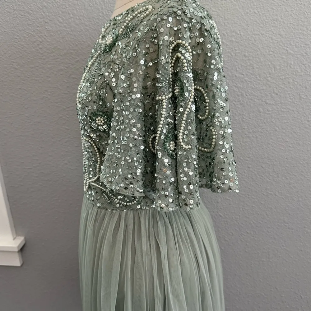 ASOS Beauut Bridesmaid Embellished Dress Size 8 EUC‎ - Image 7