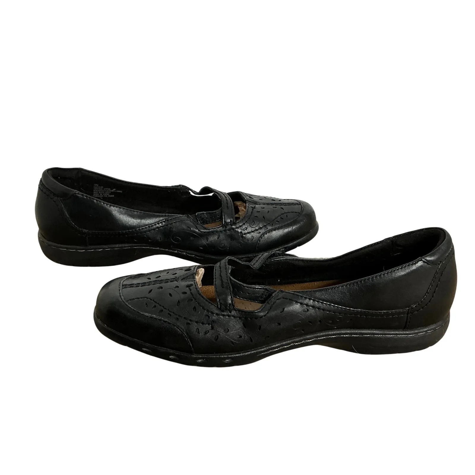 Cobb Hill by Rockport Black Leather Mary Jane Flats‎ Women's 10W Comfort Walking Size 10 - Image 9