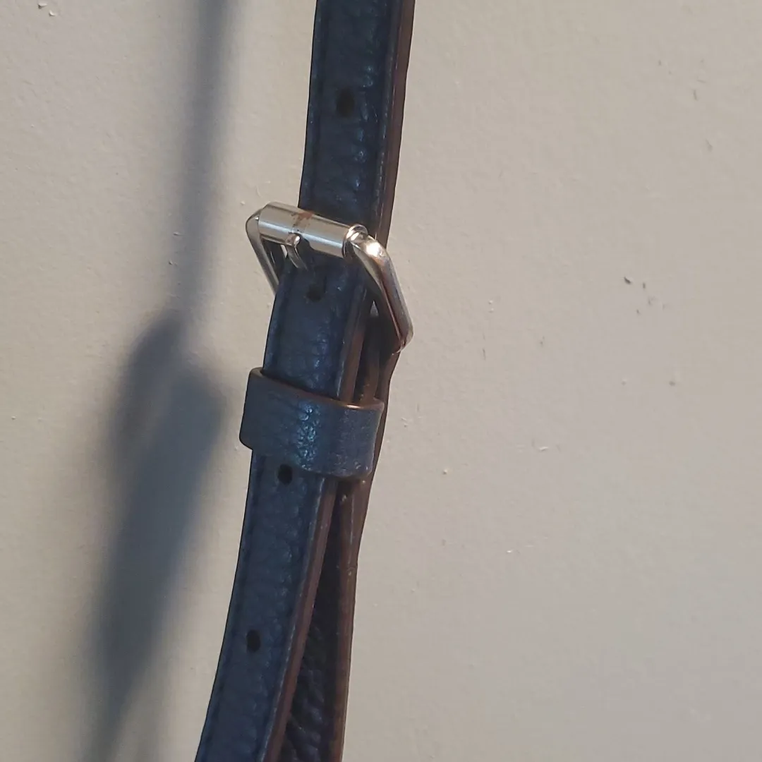 Ralph Lauren Blue Leather Crossbody - Image 9