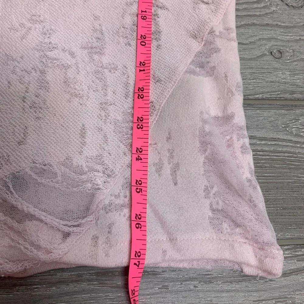 IRO Jeans Anile destroyed sweatshirt sweater sz XS pink - Image 9